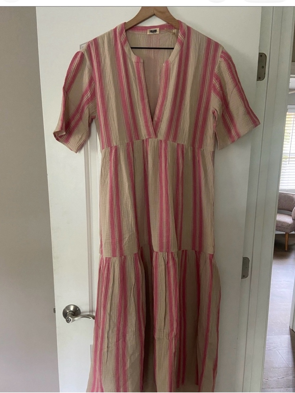 Faherty Dune Cotton Gauze Wesley Dress